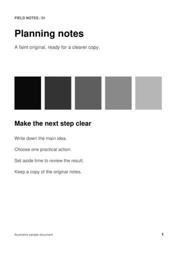 The same planning notes with darker text and a lighter background