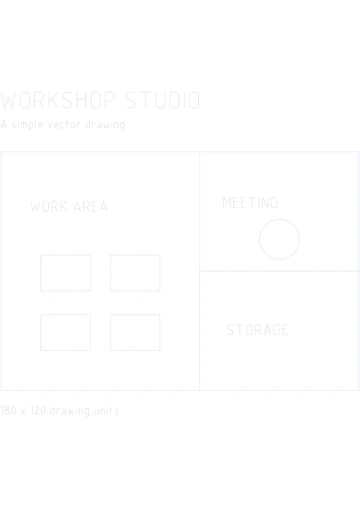 El dibujo DWG real renderizado en una hoja para su visualización.
