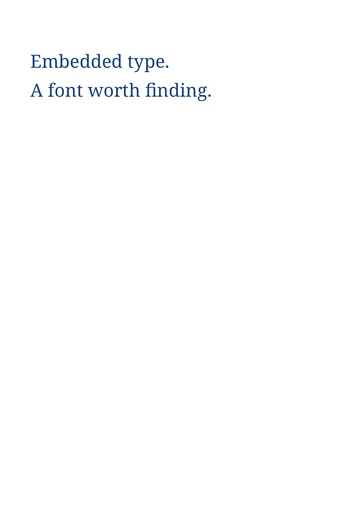 İki sətir daxili serif mətni olan nümunə PDF.