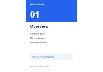 First output page: A5 landscape, 595.28 × 419.53 points, with centered content.