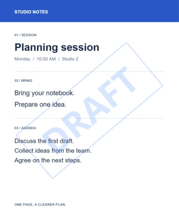 The downloaded agenda with a diagonal DRAFT stamp.
